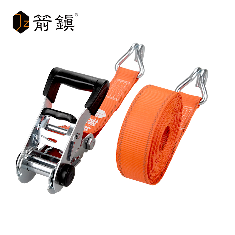 箭鎮经典款2吨SUV越野车顶皮卡小货车捆扎紧固带收紧器拉紧器捆绑带 橙色 10M