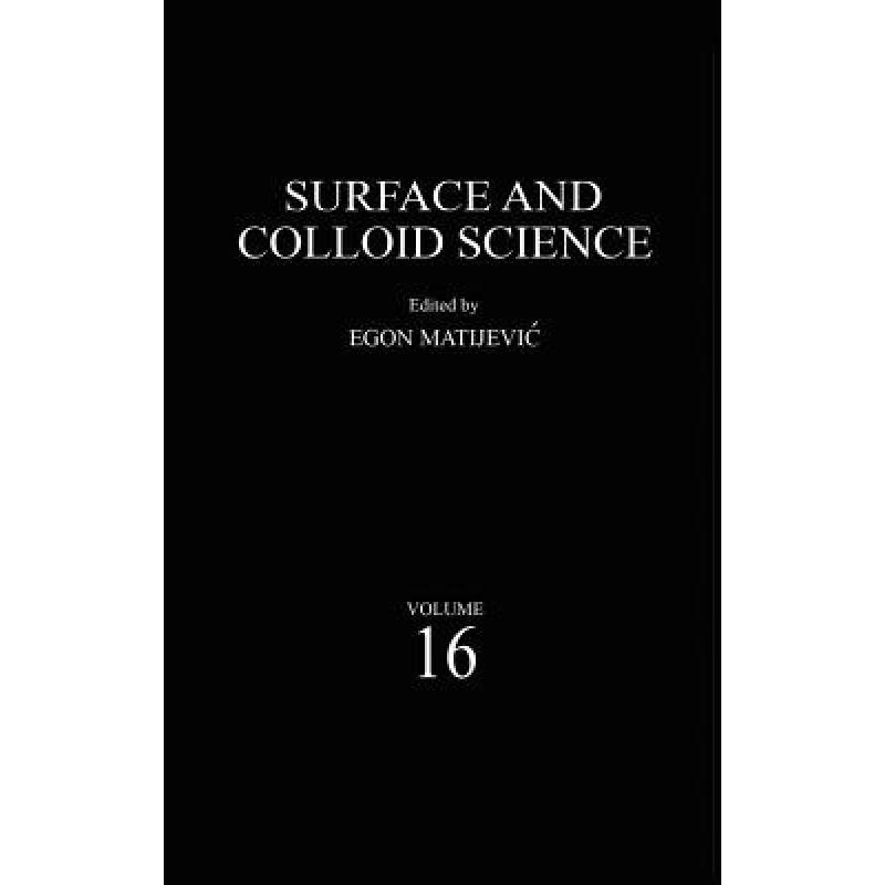 预订 Surface and Colloid Science