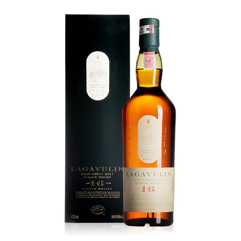 乐加维林洋酒乐加维林（Lagavulin）16年苏格兰艾莱岛单一麦芽威士忌700ml