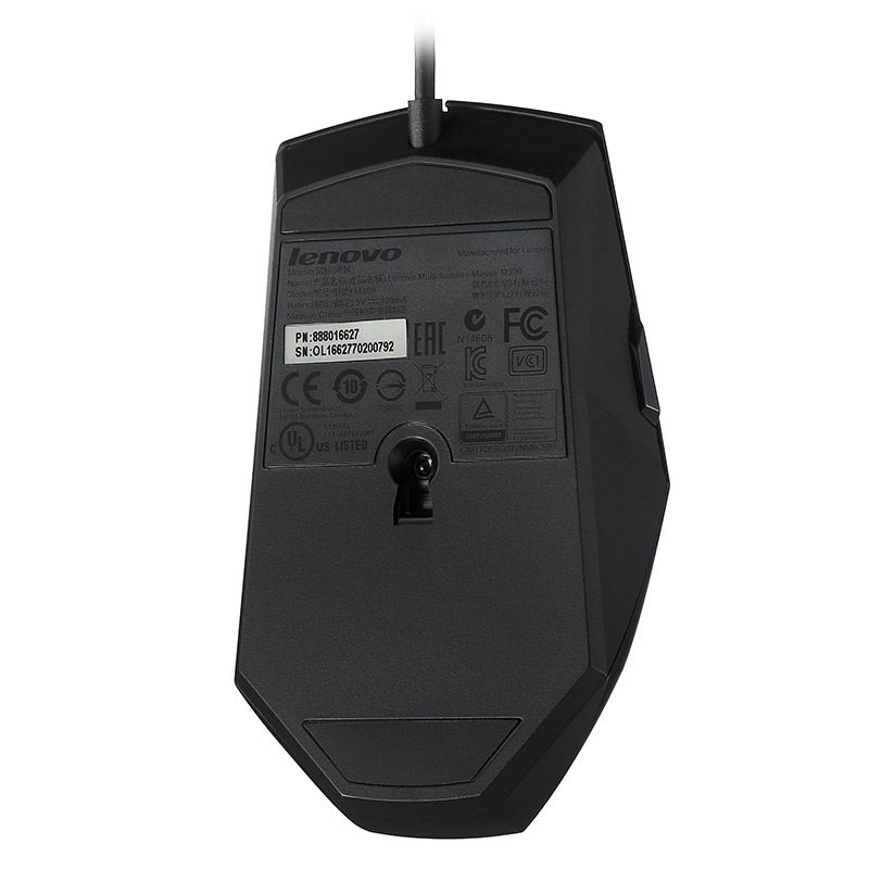 联想（lenovo）鼠标 有线鼠标 游戏鼠标 黑钻M300光学鼠标 台式机鼠标 笔记本鼠标