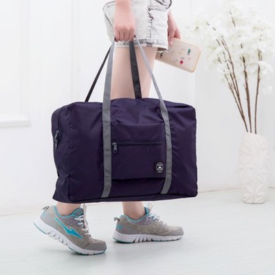 爱满（AIMAN） 旅行包行李防水衣服收纳折叠衣物袋子整理袋旅游便携手提收纳包 二代*深蓝色