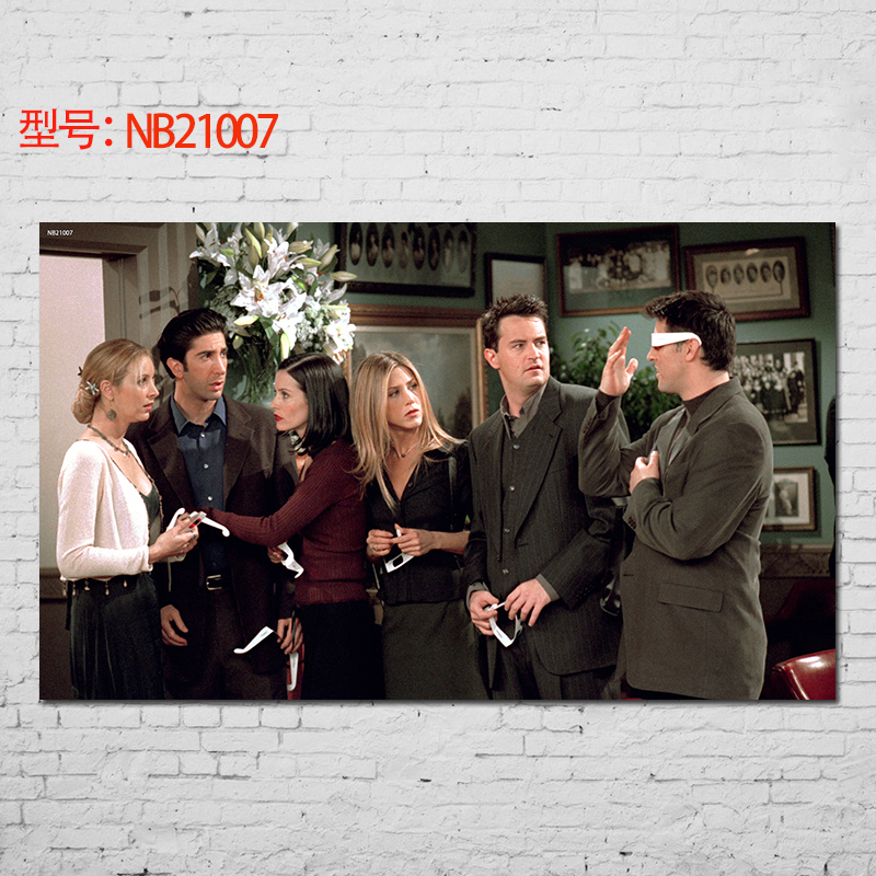 居梦坞 老友记 六人行经典美剧复古海报画 装饰画怀旧复古酒吧咖啡厅