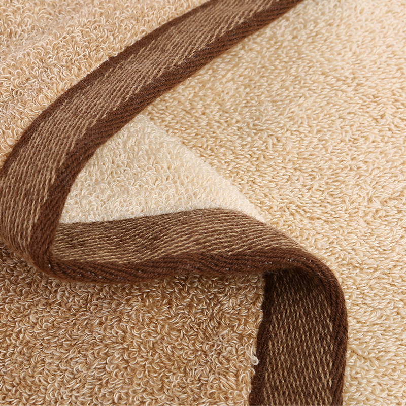 洁丽雅(Grace)纯棉浴巾男女士成人全棉加厚大浴巾情侣柔软吸水擦澡巾裹身巾 棕色一条 440g