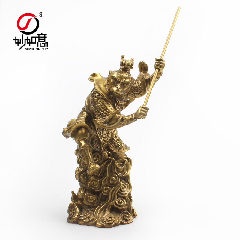 妙如意 铜孙悟空摆件铜齐天大圣铜像十二生肖猴斗战胜佛猴子摆设铜
