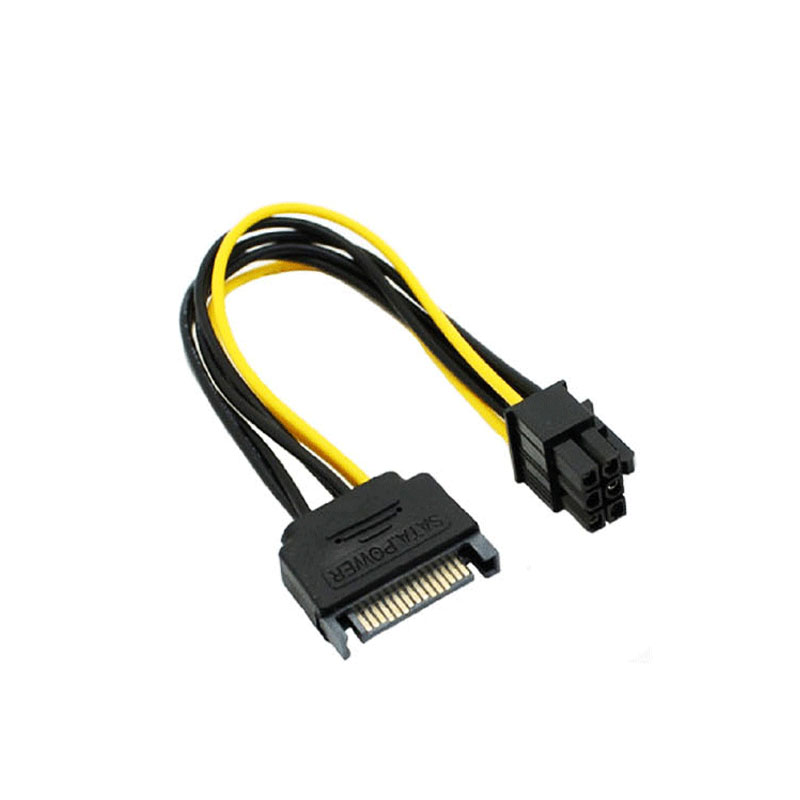 SATA15pin转6pin电源转接线 PCI-E 1X转16X显卡延长线