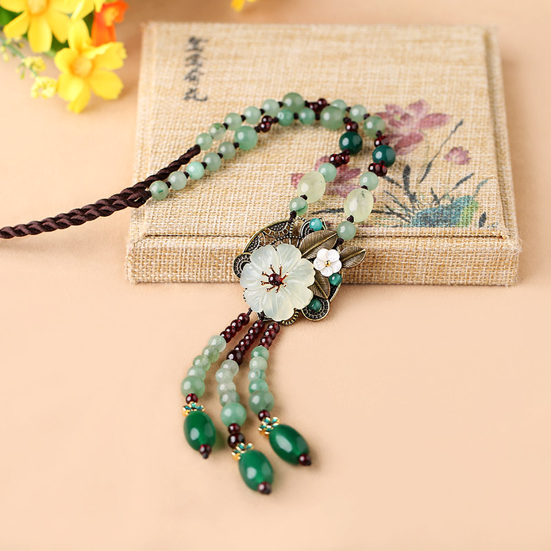 毛衣链长款百搭秋冬项链精致复古民族风装饰品女 标准长度75厘米