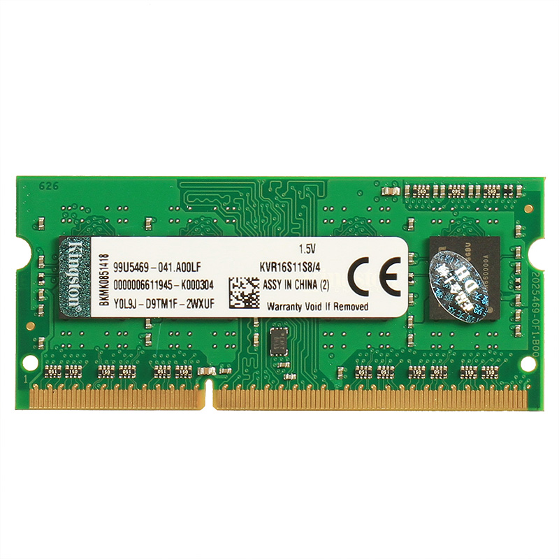金士顿（Kingston）DDR3 1600 4G 8G兼容1333三代笔记本电脑内存条1.5V电压 DDR3 1600 标准电压 4G