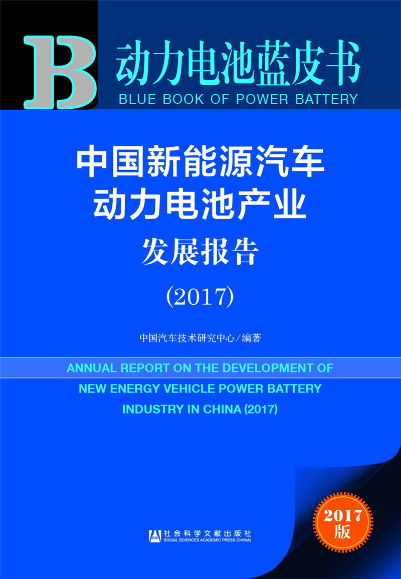 皮书系列·动力电池蓝皮书：中国新能源汽车动力电池产业发展报告（2017）