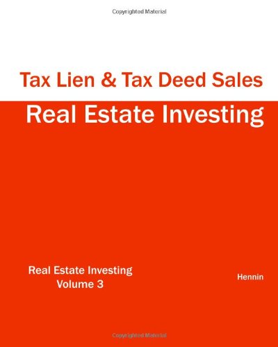 【预订】real estate investing - tax lien & tax