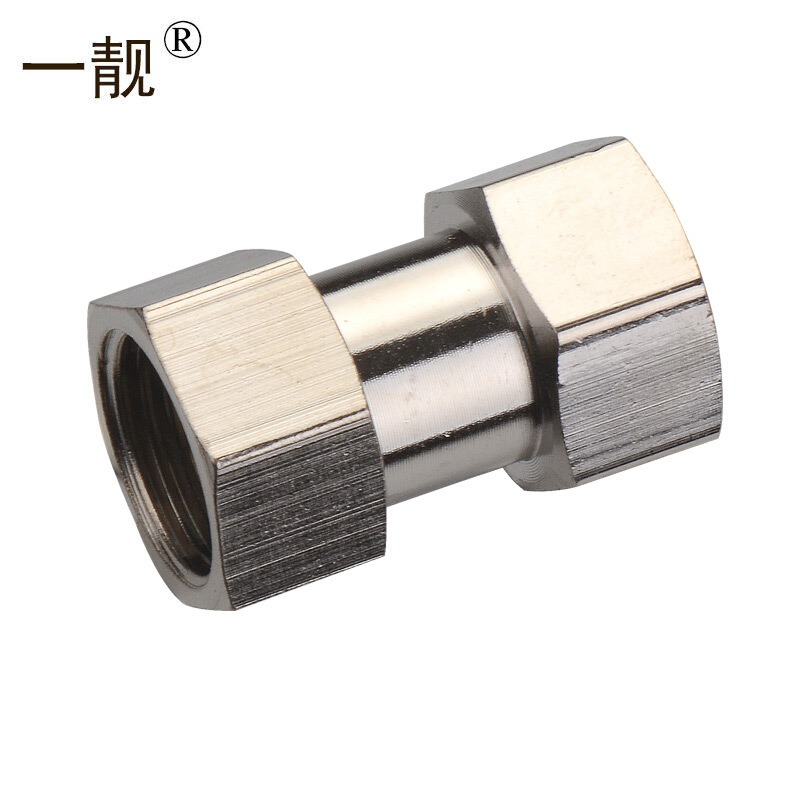 一靓全铜内外丝直接活接对丝加厚水管接头 b2款 特厚4分全内丝活接 铜