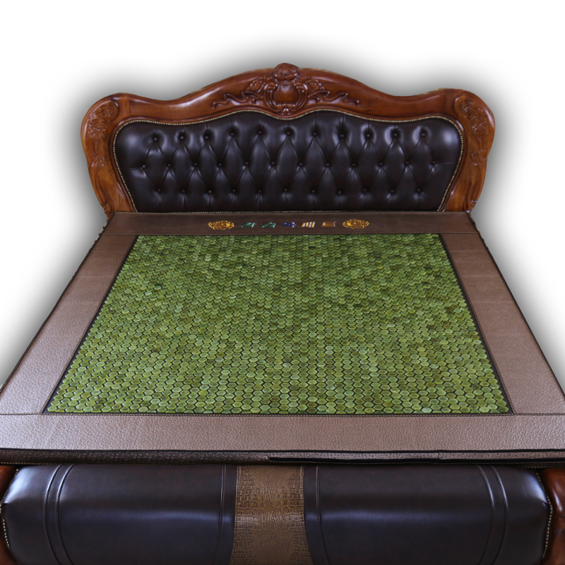 盛源 北韩玉石岫岩玉黑绿玉红砭石电加热双温双控加密加厚多功能床垫