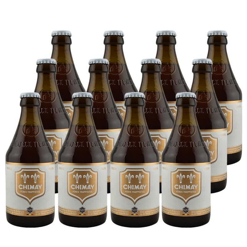 智美白帽啤酒 chimay 比利时原装进口 修道院啤酒 330ml*12瓶