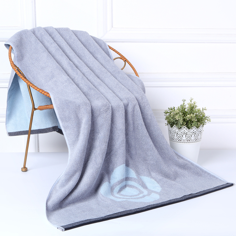 洁丽雅(Grace)纯棉浴巾男女士成人全棉加厚大浴巾情侣柔软吸水擦澡巾裹身巾 棕色一条 440g