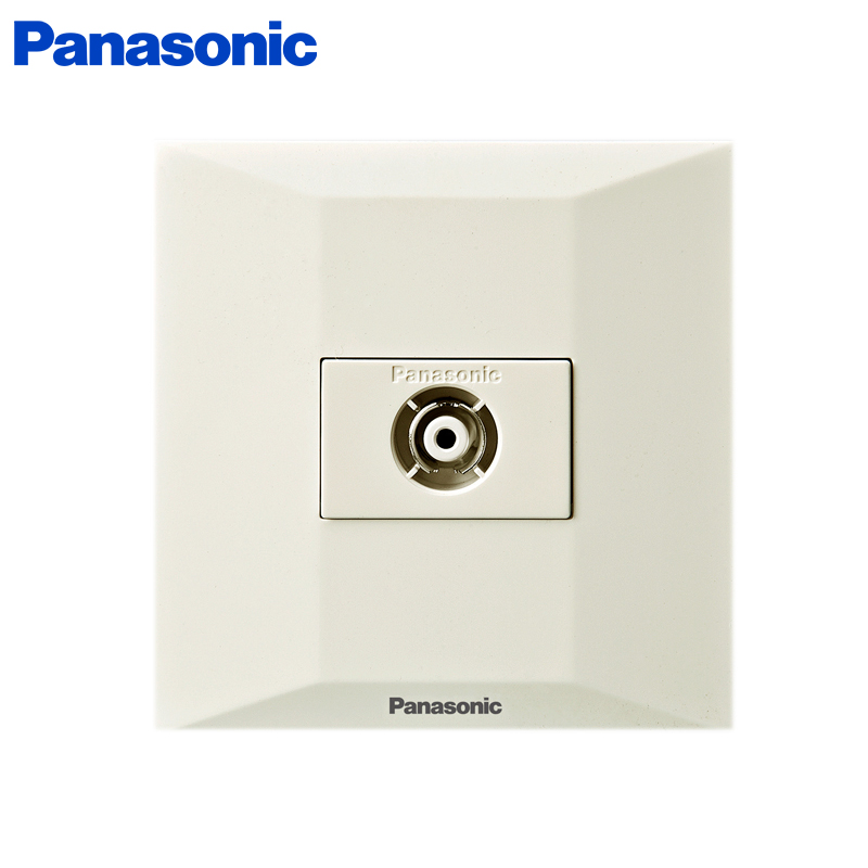 松下(panasonic)开关插座面板 简尚系列86型电视电脑网络网线电话插座