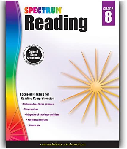 Spectrum Reading Workbook, Grade 8