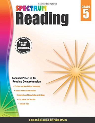 现货 Spectrum Reading Workbook, Grade 5
