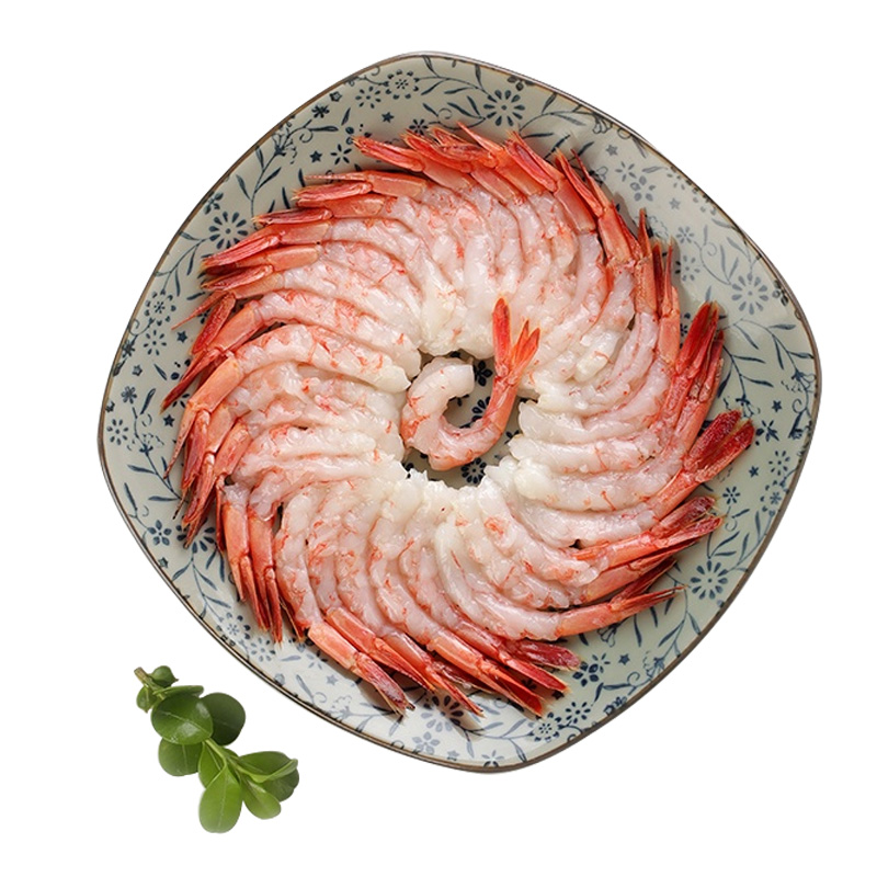 御鲜轩 去壳去头北极甜虾刺身30尾 / 托盘 刺身寿司日料甜虾刺身甜虾