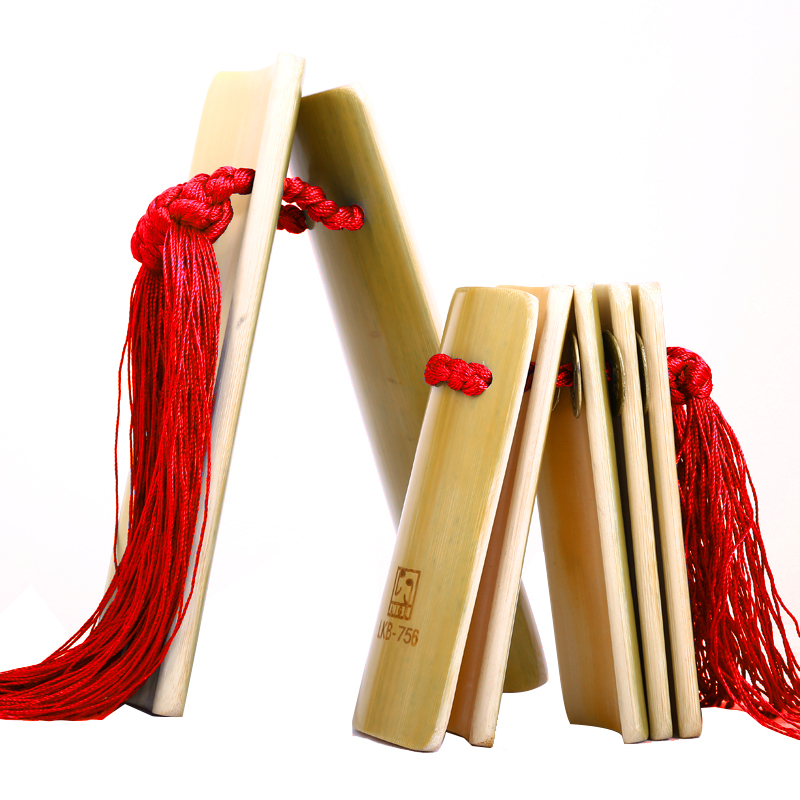 里歌 lige快板山东水煮竹板乐器演奏拍板木色成人儿童三句半lkb-756