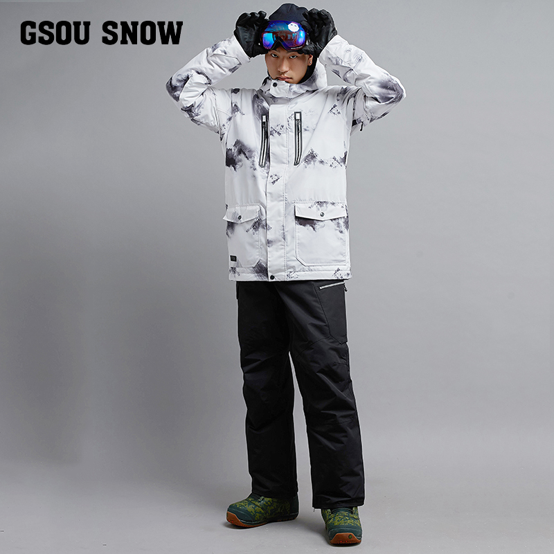 Gsou SNOW 印花 冲锋衣商品图片-3