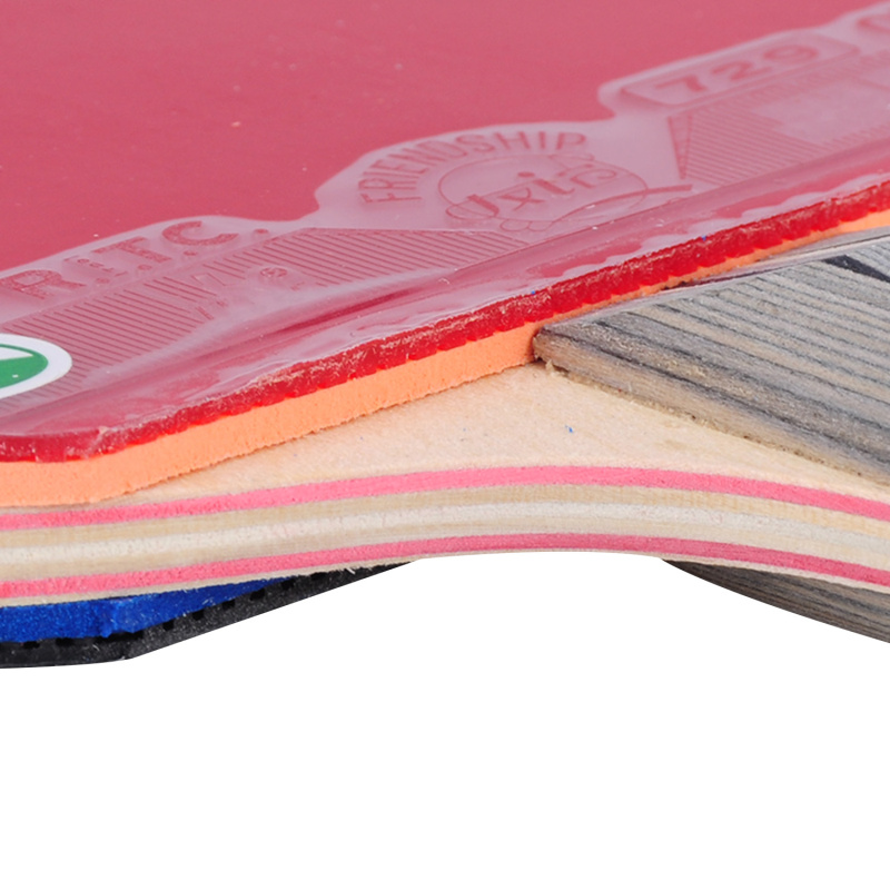 友谊729 乒乓球拍直拍单拍 2060双面反胶7层纯木底板 - 必应鸟