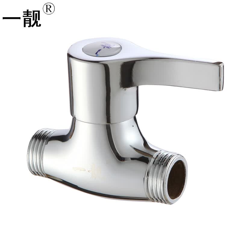一靓全铜热水器水龙头直通阀三角阀水阀开关阀4分内外丝水管阀门 a款