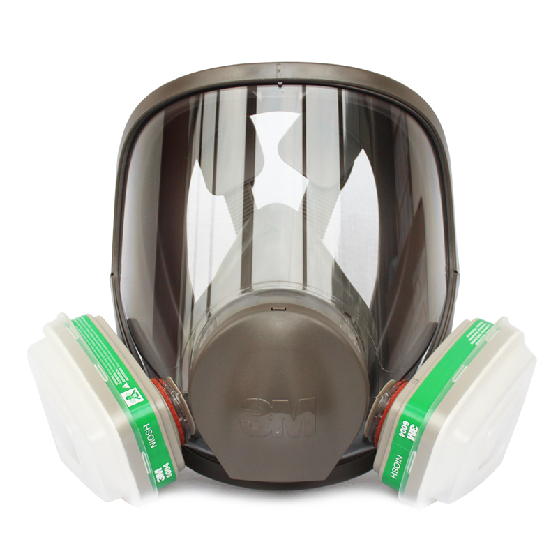 氯气全面罩粉尘化工工业粉尘雾霾口罩 6800全面具配6004七件套(中号