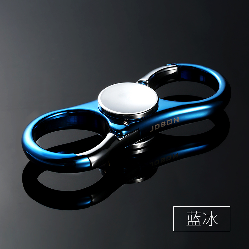 jobon中邦 指尖陀螺钥匙扣 汽车成人减压手指陀螺挂件男士腰挂创意