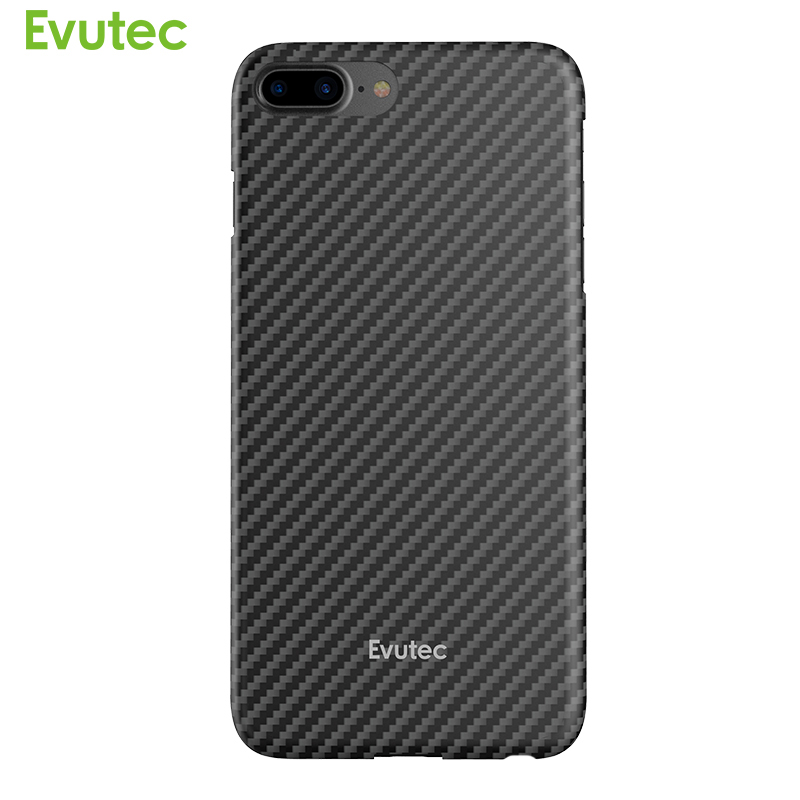 Evutec 凯夫拉苹果SE2/8plus半包手机壳 适用于iPhone 8/7/7plus保护套 商务黑—iphone7plus/8plus