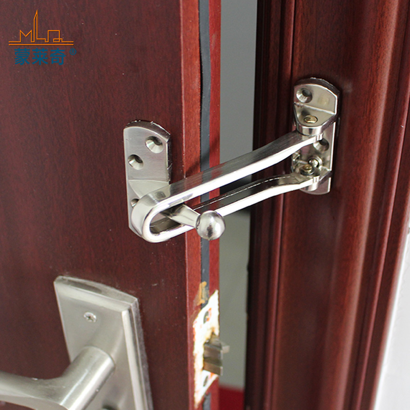 蒙莱奇 防盗门扣 锌合金房门扣锁酒店宾馆防盗锁 反锁门栓安全扣防盗