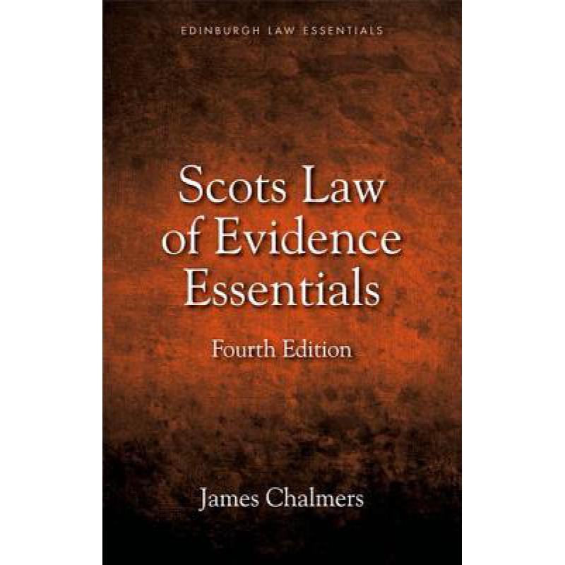 预订 Scottish Evidence Law Essentials