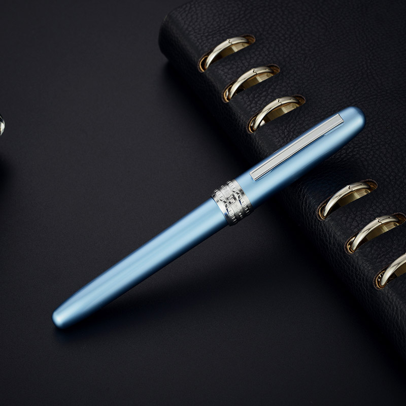 白金(Platinum)彩色铝合金钢笔/墨水笔0.3MM铱金笔尖 浅蓝色PGB-1000B