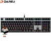 达尔优（dareu）机械师合金版机械键盘 有线键盘 游戏键盘 108键全键无冲 吃鸡电脑 办公键盘 混光黑银茶轴