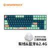 新贵（Newmen）GM1000 【不止青绿】三模热插拔机械键盘 办公/游戏键盘 RGB PBT键帽-凯华BOX白轴