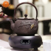 束氏 生铁壶日本工艺茶壶烧水壶泡茶壶手工铸铁壶电陶炉套装茶具-硕果累累