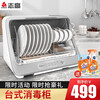 志高(CHIGO)消毒柜 家用 小型 桌面台式消毒柜 碗筷消毒碗柜 迷你奶瓶婴儿消毒柜免沥水 亮白银