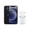 Apple iPhone 12 (A2404) 128GB 黑色 支持移动联通电信5G 双卡双待手机【AirPods套装】