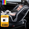 bebebus 安全座椅汽车用0-6岁婴儿宝宝车载儿童座椅isofix360度旋转天文家 太空黑