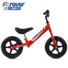永久儿童平衡车滑步车1-2-3-6岁小孩滑行车男孩女孩童车无脚踏自行车 红色(一体轮)免充气胎