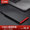 【金属】SSK飚王350高速usb3.0移动硬盘盒笔记本电脑2.5英寸ssd固态外接typec3.1 【金属】USB3.0 可拆线款