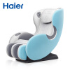 海尔(Haier)按摩椅家用小型全身电动多功能迷你mini按摩沙发零重力智能豪华太空舱 浅灰 湖蓝