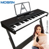 莫森(mosen)XTS-365智睿黑 61键多功能电子琴 智能跟弹初学者练习款钢琴键 专业进阶教学版+支架+琴包+大礼包