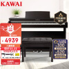 卡瓦依（KAWAI）电钢琴KDP120GR 88键重锤 电子数码钢琴成人儿童初学专业家用 标配三踏板+双人琴凳礼包