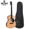 马丁（MARTIN）sigma 西格玛系列OMM-ST+吉他单板民谣OM型旅行小吉它木吉他云杉+桃花芯原木色亮光40英寸