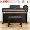 卡瓦依（KAWAI）电钢琴KDP110黑 88键重锤 电子数码钢琴成人儿童初学专业家用 标配三踏板+双人琴凳礼包