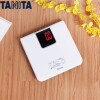 日本百利达TANITA背光电子秤体重秤健康称家用体重计HD-395精准大秤面清晰大显示成人减肥用秤 白色+BMI指数尺
