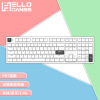 HELLO GANSS HS 108T三模RGB插拔轴机械键盘 极简白TTC快银轴