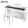 珠江艾茉森VP119S电钢琴88键重锤成人儿童初学考级演奏立式电子钢琴 VP119S白色