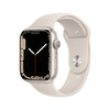 Apple Watch Series 7 智能手表GPS款45 毫米星光色铝金属表壳星光色运动型表带MKN63CH/A