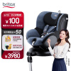 宝得适（BRITAX）宝宝汽车儿童安全座椅0-4岁360度旋转正反向调节汽车isofix接口 双面骑士II 精致蓝
