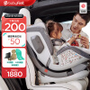 宝贝第一（Babyfirst） 汽车儿童安全座椅灵犀 ISOFIX接口 0-4-7岁正反向安装 北极灰（红点款）